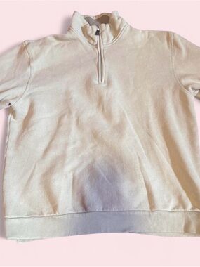 Arrow Beige Crewneck Sweatshirt with Subtle Logo